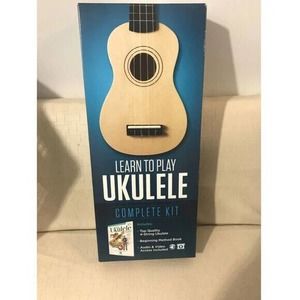 NEW Hal Leonard Learn To Play Ukulele Kit Washed Wood